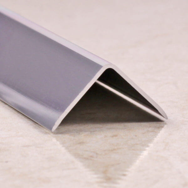 F(Ф)-образный алюминиевый наружный профиль (уголок) под плитку ПФ 12 .